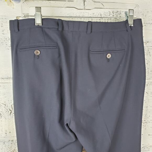 J. Crew Tollegno 1900 Italian Wool Blue Trousers Pants Sz 6 Classic Workwear - Picture 6 of 9